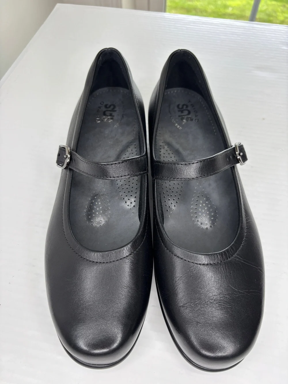 SAS Maria Womens Mary Jane TRIPAD Comfort Shoes Size 10 WIDE Black Leather NEW!